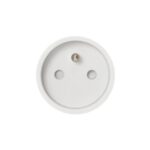 ROND - rond unifit socket Ø45 corded type E white - 4200-2002