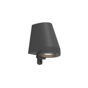 Applique murale extérieure anthracite avec culot GU10 230V et diffuseur orienté vers le bas