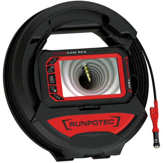 RUNPOTEC - Caméra d'inspection RC3 (numérique) - 15 m - RT 10214 RUNPOTEC - Caméra d'inspection RC3 (numérique) - 15 m - RT 10214