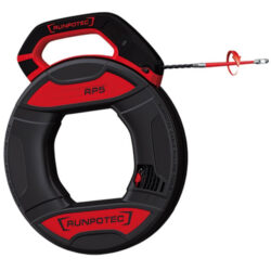 Détails visibles de Aiguille tire-câble RUNPO 30 m Ø 5,3 mm RT 10014 pour Tire-fils