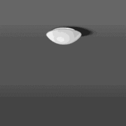 Plafonnier applique E27 blanc verre opale, finition Blanc pur (RAL 9010)