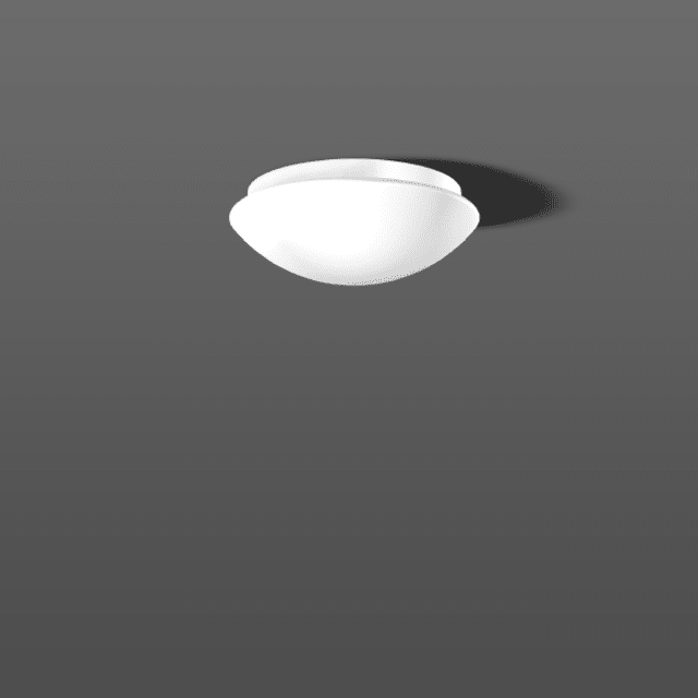 RZB Flat Polymero IP44 plafonnier blanc Plafonnier rond blanc IP44 avec détecteur de présence intégré