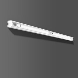 Détails visibles de Réglette tube linolite aluminium blanc 1000 mm IP40 pour Accessoires pour éclairage technique