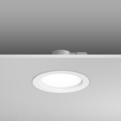 Spot encastrable LED blanc rond 16 W 1650 lm avec collerette blanche