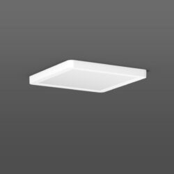 Downlight LED carré extra plat encastré apparent blanc