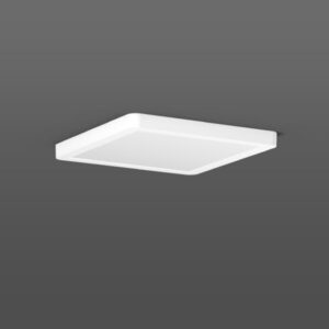 Downlight LED carré extra plat encastré apparent blanc