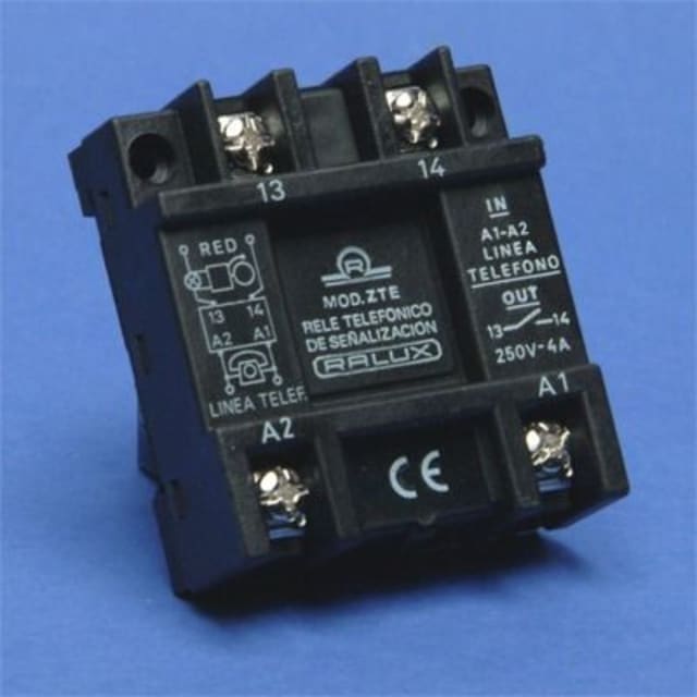 Ralux - Relais de Telephone pour un signal supplement 250Vac/4A - ZTE Ralux - Relais de Telephone pour un signal supplement 250Vac/4A - ZTE
