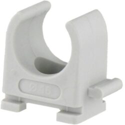 Détails visibles de Collier de fixation 20 mm gris clair sans halogène pour Accessoires pour tubes