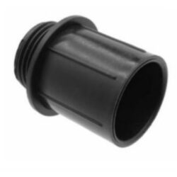 Embout fileté M20 noir pour tube 16 et 20, configuration visible