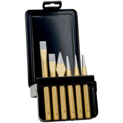 Détails visibles de Jeu de burins et pointeaux en coffret métal R421 002 0 pour Chasse, goupille