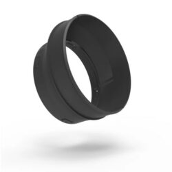 Anneau d adaptation noir pour conduit de ventilation Ø125 à Ø150 mm