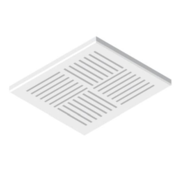 Renson - Couvercle de grille - XD25-50 SQUARE - Grille - 130x130 - Ø80mm - 9530 Renson - Couvercle de grille - XD25-50 SQUARE - Grille - 130x130 - Ø80mm - 9530