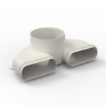 Renson - EASYFLEX coude vertical double - pour grille Ø 125 mm - 28407