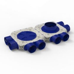 Renson - Easyflex plenum coudé Ø160 2x4xØ90 - 27602