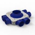 Renson - Easyflex plenum coudé Ø160 6xØ90 - 27605