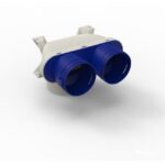 Renson - Easyflex raccordement de vanne 2x Ø90mm -125 mm 90° fixation au plafond - 28913