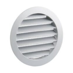 Renson - Grille estampée 434R DIY - rond - Ø125 - RAL9006 - 13461