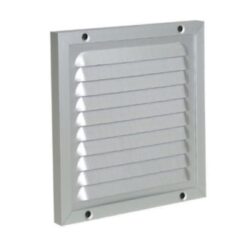 Détails visibles de Grille de ventilation estampée 150x150 anodisé naturel 17781 pour Grilles de ventilation