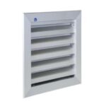 Renson - Grille murale 411 - dimensions: L400xH400mm - anodisé naturel - 9086