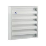Renson - Grille murale en applique 431 - dimensions: L165xH165 - blanc RAL9010 - 13902
