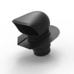Renson - Passage toiture Design XL - Ø180/200 - noir - pour toitures en ardoises - 8760