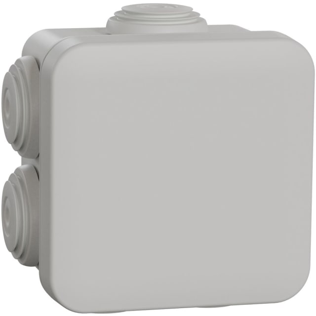 SAREL - BOÎTIER Mureva - boîte de dérivation - 7 passe-fils Ø 20 - 65x65x45 mm - ENN05032 SAREL - BOÎTIER Mureva - boîte de dérivation - 7 passe-fils Ø 20 - 65x65x45 mm - ENN05032