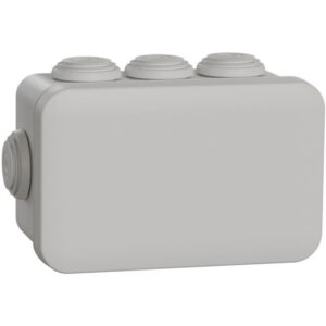 SAREL - BOÎTIER Mureva - boîte de dérivation - 8 passe-fils Ø 20 - 105x65x55 mm - ENN05003