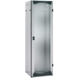 SAREL - Baie VDA-B 24U L800 P800 avec porte avant vitrée R7035 - NSYVDA24U88B