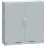 SAREL - Boîtier au sol poly. vers. PLAZ avec plinthe base ouvrante 1000x1000x320 IP54 - NSYPLAZ10103G