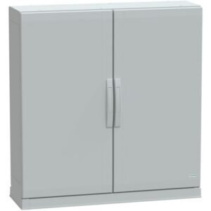SAREL - Boîtier au sol poly. vers. PLAZ avec plinthe base ouvrante 1000x1000x320 IP54 - NSYPLAZ10103G