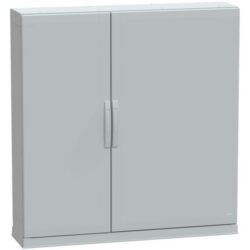 SAREL - Boîtier au sol poly. vers. PLAZ avec plinthe base ouvrante 1250x1250x320 IP54 - NSYPLAZ12123G