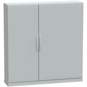 SAREL - Boîtier au sol poly. vers. PLAZ avec plinthe base ouvrante 1250x1250x320 IP54 - NSYPLAZ12123G