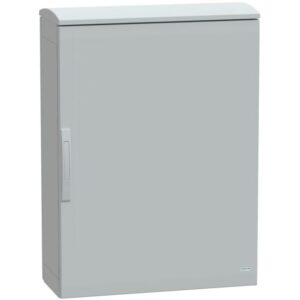 SAREL - Boîtier au sol polyester vers. PLAT toit ouvrant avec auvent 1000x750x320 IP44 - NSYPLAT1073G