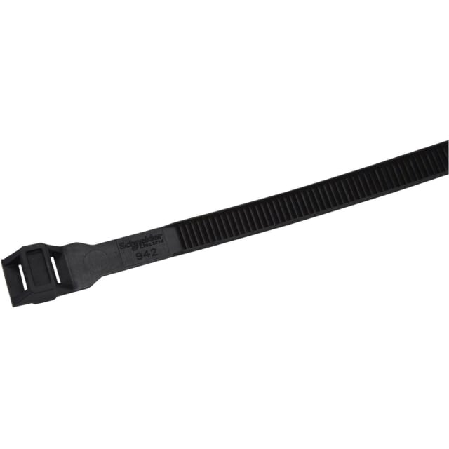 SAREL Mureva Tube and Fix Collier installation Collier de serrage noir 370 x 9 mm pour fixation et montage