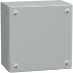 SAREL - Porte pleine métallique industrielle H200xL200xP120 IP66 IK10 RAL 7035 - NSYSBM202012