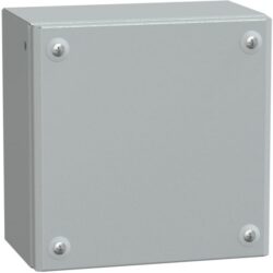 SAREL - Porte pleine métallique industrielle H200xL200xP120 IP66 IK10 RAL 7035 - NSYSBM202012