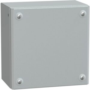 SAREL - Porte pleine métallique industrielle H200xL200xP120 IP66 IK10 RAL 7035 - NSYSBM202012