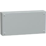 SAREL - Porte pleine métallique industrielle H200xL400xP80 IP66 IK10 RAL 7035 - NSYSBM20408