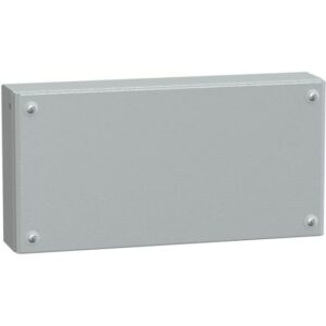 SAREL - Porte pleine métallique industrielle H200xL400xP80 IP66 IK10 RAL 7035 - NSYSBM20408