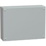 SAREL - Porte pleine métallique industrielle H300xL400xP120 IP66 IK10 RAL 7035 - NSYSBM304012