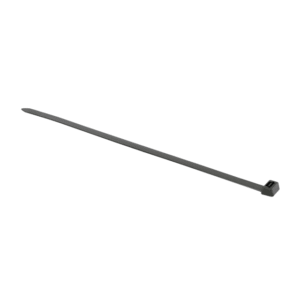 Serre câble noir 380 x 7,6 mm avec tête de verrouillage