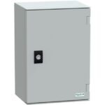 SAREL - boît. monob. ABS/PC poly. mont. mural IP66 H310xL215xP160mm+ plaque mont. métal. - NSYPLM32PG