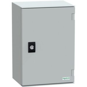 SAREL - boît. monob. ABS/PC poly. mont. mural IP66 H310xL215xP160mm+ plaque mont. métal. - NSYPLM32PG