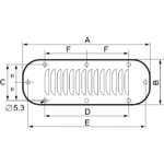 Grille métallique de ventilation 216 x 62 mm NSYCAG216X62M – Image 4