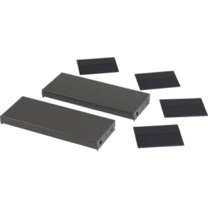 SAREL - jeu 2 trappes latérales pour socle SM-SF 100x400 mm - NSYSPS4100