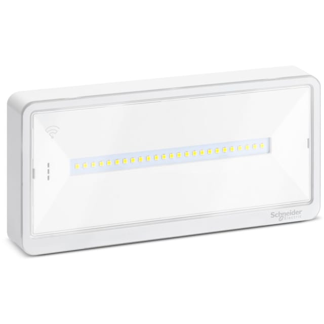 SCHNEIDER EMERGENCY LIGHTING Exiway Light Bloc secours LED blanc rectangulaire 110 lm IP42 OVA44016