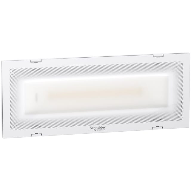 SCHNEIDER EMERGENCY LIGHTING Exiway Trend Éclairage secours Bloc lumineux LED rectangulaire blanc IP42 110 lm pour éclairage de secours