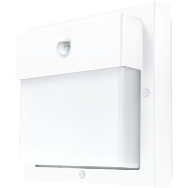 SG Lighting Bassi Applique murale graphite Applique murale extérieure graphite avec diffuseur rectangulaire et détecteur intégré