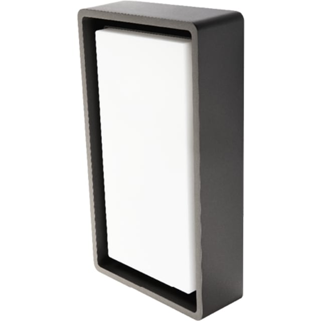 Frame Applique murale LED graphite Applique murale LED graphite rectangulaire 3000K avec cadre noir et diffuseur blanc