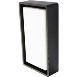 Applique murale LED noire 3000K, finition Noir RAL 9004